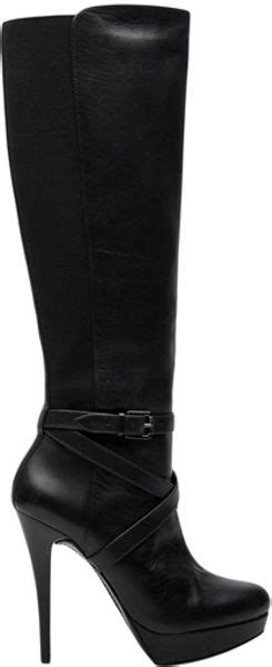 michael kors black criss cross boots|Michael Kors black flat boots.